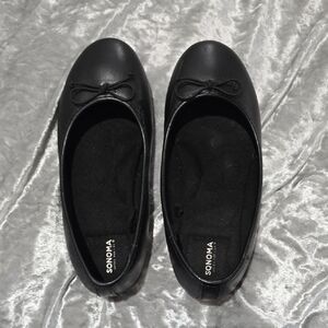 Sonoma Kids Black Bow Ballet Flats